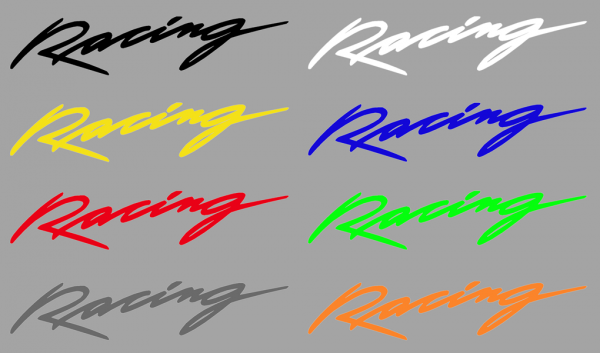 Aufkleber Racing